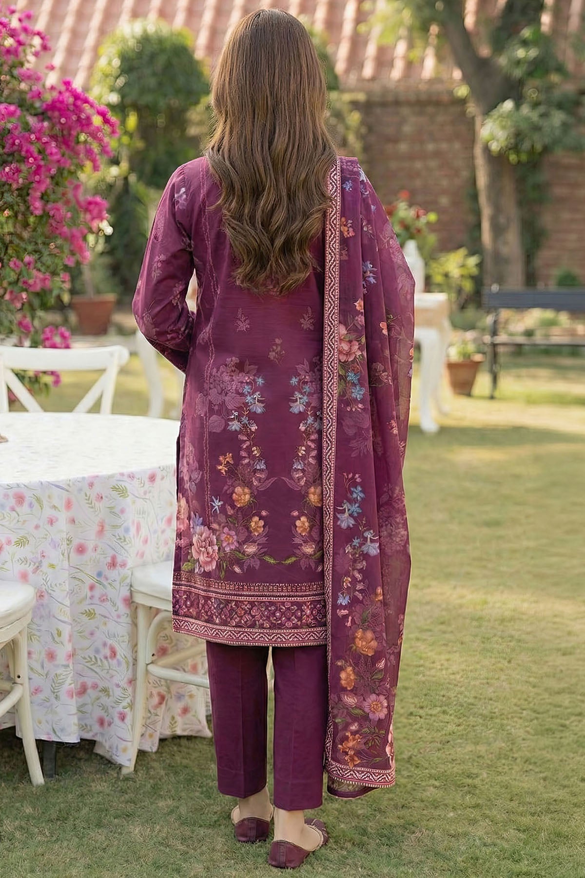001-HnS Textile Printed Unstitched Lawn Article