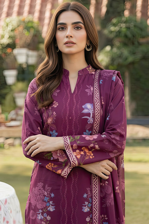 001-HnS Textile Printed Unstitched Lawn Article